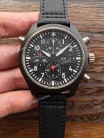 Replica Swiss IWC Top gun Watch Black Case